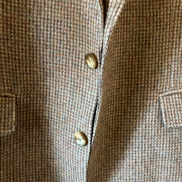 Vintage sears men’s wool tweed blazer brown 1970s 1960s acadamia menswear - Picture 3 of 10